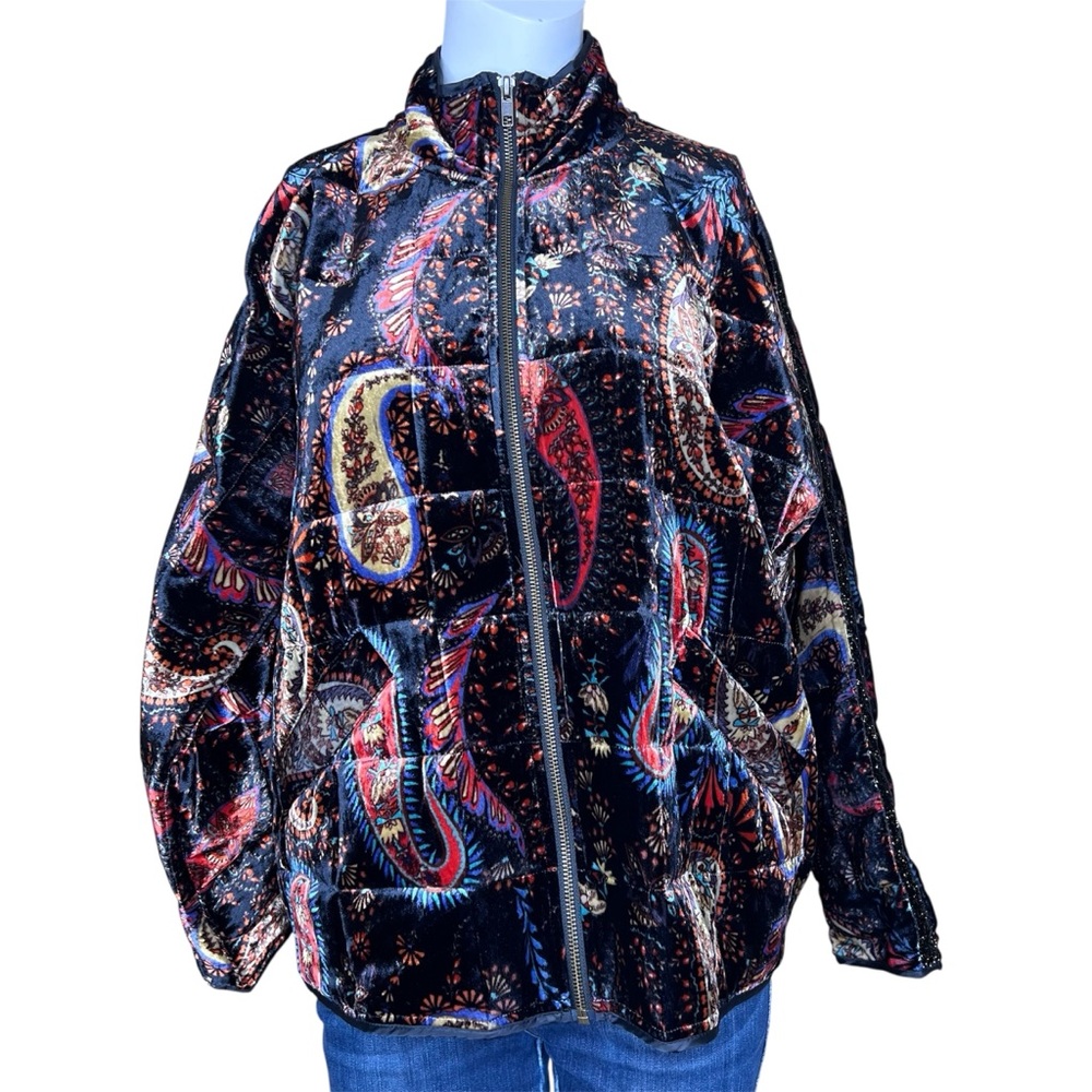 Johnny Was Women’s Sezana Dolman Quilted Jacket Sz L NWT